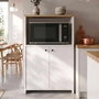 Hanah Home Armario Multiusos Vrn1-Sw Natural y Blanco